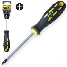 #1 x 4" Phillips Screwdriver w/Power Pro Grip & Magnetic Tip