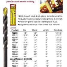 1" x 6" Premium Carbide Masonry Drill Bit