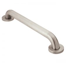 24" x 1-1/4" Dia. Peened Stainless Safety Grab Bar .