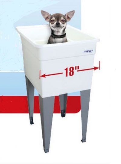 Mustee 12 Economy Utilitub 15 Gallon Laundry/Utility Tub White (Faucet sold Separately)