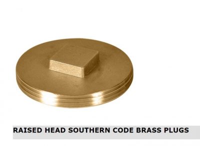 5-1/2" RH Brass Cleanout Plug (Southern Code)