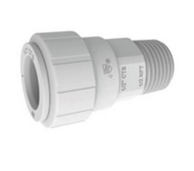 1" CTS x 1" NPT JG Poly Male Connector