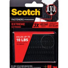 3M Scotch Extreme Dual Lock Reclosable Fastners 1" x 3"  2pk