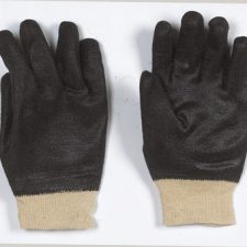 PVC Coated Black Glove 1Pair