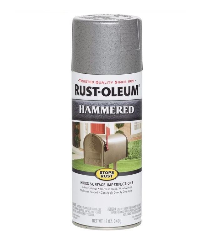 Rust-Oleum Hammered Spray Paint 12oz Silver 7213 - Warren Pipe and Supply
