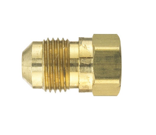 3/8 Flare x 1/4 FIP Brass Adapter - Warren Pipe and Supply