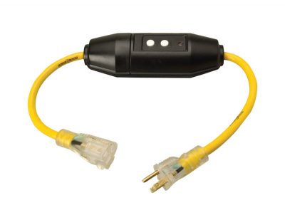 Yellow Jacket In-Line GFCI Cord 12/3 SJTW 2ft Yellow