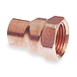 1/2"C x 1/4"FIP Copper Reducing Female Adapter