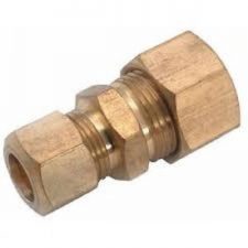 3/8" x 5/16" Brass Compression Coupling