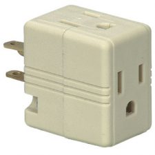 Outlet Adapter Triple Tap With Ground