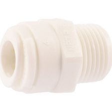 3/8" OD x 3/8" MPT Plastic Push Male Connector