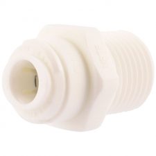 3/8" OD x 1/2" MPT Plastic Push Male Connector