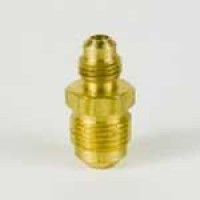1/2" Flare x 3/8" Flare Brass Coupling