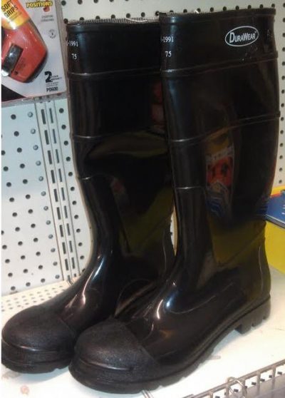 Black Steel Toe Boot Size 11
