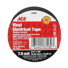 3/4"  x 60 ft Viny Electrical Tape Black