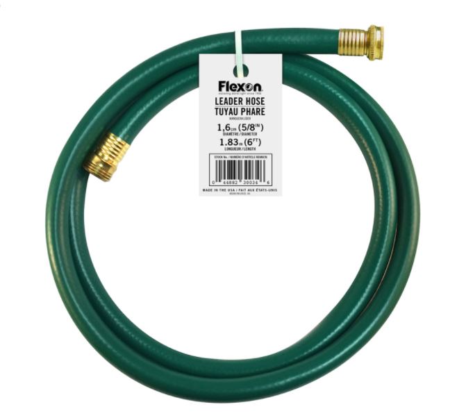 5/8 in. D X 6 ft. L Leader Green PVC Hose - Warren Pipe and Supply